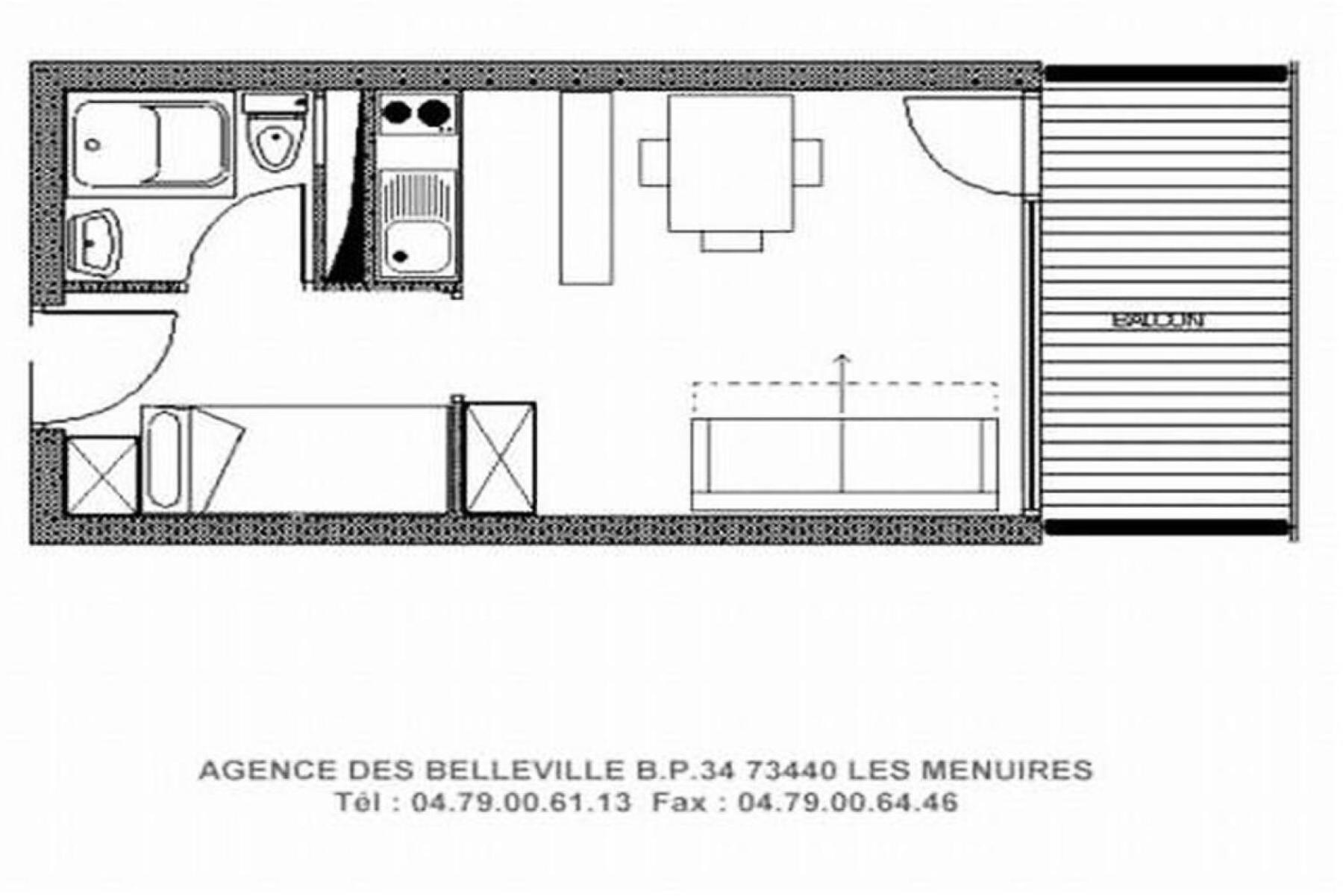 Residence Dorons - Studio Renove - Centre Station - Balcon Mae-1904 Saint-Martin-de-Belleville Buitenkant foto